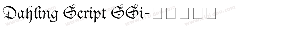 Dahling Script SSi字体转换